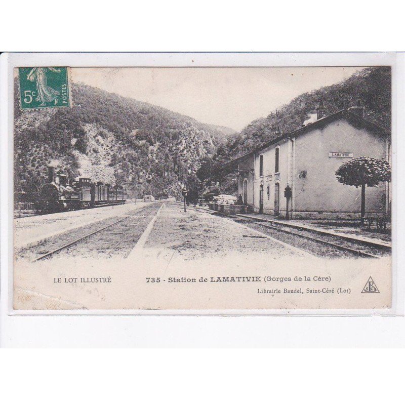 LAMATIVIE: station, gorges de la cére - état - état