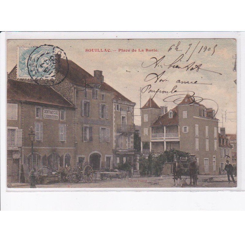 SOUILLAC: place de la borie - très bon état