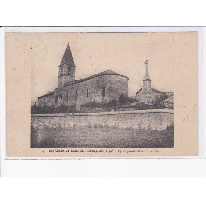 ESTABLES-de-RANDON: église paroissiale et cimetière - très bon état