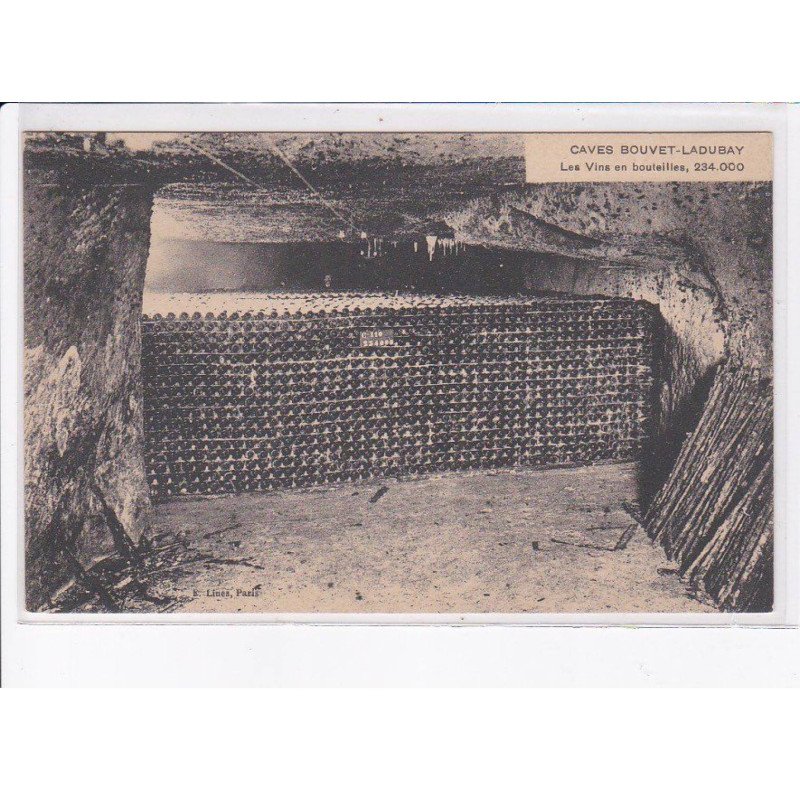 SAUMUR: caves bouvet-ladubay, les vins en bouteilles, 234 000 - très bon état