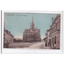 GRANDPRE : la place et l'eglise - tres bon etat