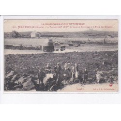 FERMANVILLE: le pont du cap lévy, le canot de sauvetage et le poste des douaniers - très bon état