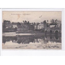 PONTAUBAULT: vue du village, pont - état