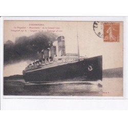 CHERBOURG: le paquebot "mauretania" de la cunard line, bateau - très bon état