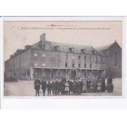 PONT-L'ABBE-PICAUVILLE: cour d'entrée de la communauté du bon sauveur - très bon état