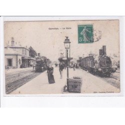 CARENTAN: la gare, les trains - état