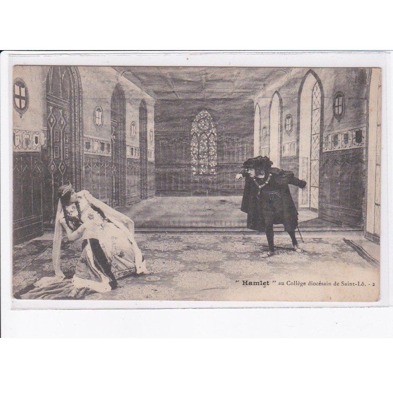 SAINT-LO: "hamlet" au collège diocesain, théâtre - très bon état