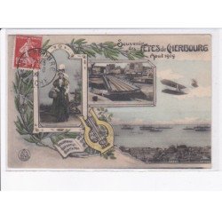 CHERBOURG: souvenir des fêtes de cherbourg, aviation, août 1909 - très bon état