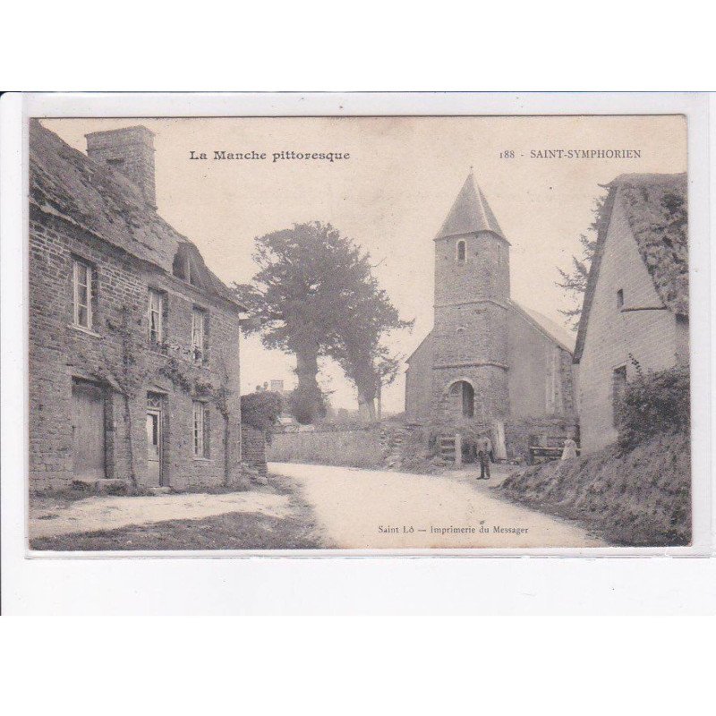SAINT-SYMPHORIEN: vue du village, église - très bon état