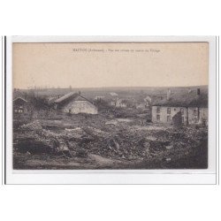 MATTON : vue des ruines du centre du village - tres bon etat