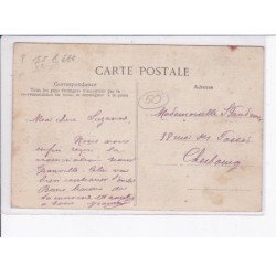 COUTANCES: collège de jeunes filles, un coin du parc - état