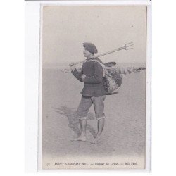 LE MONT-SAINT-MICHEL: pêcheur des grèves - très bon état