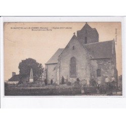 SAINT-QUENTIN-sur-le-HOMME: l'église XIIIe siècle, monument aux morts - très bon état