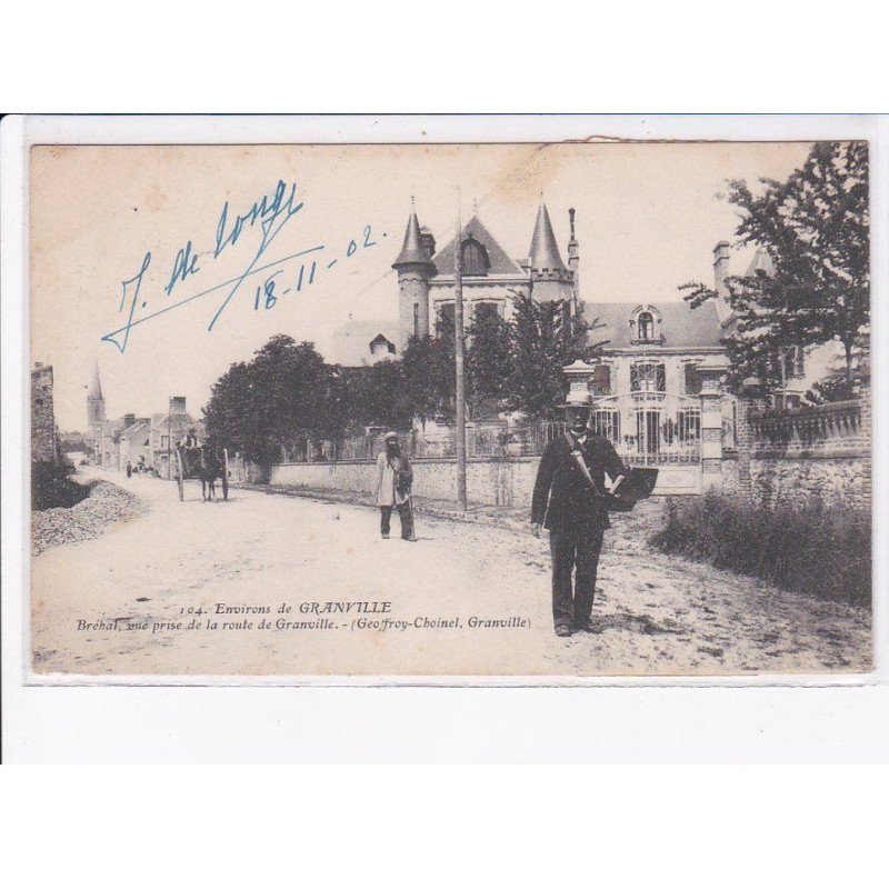 MANCHE: bréhat, vue prise de la route de granville, facteur - état
