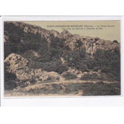 SAINT-GEORGES-de-RONELLEY: la fosse-arthure, vue prise du haut de la chambre du roi - très bon état