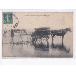 BREHAL: plage saint-martin, la pêche au varech - état