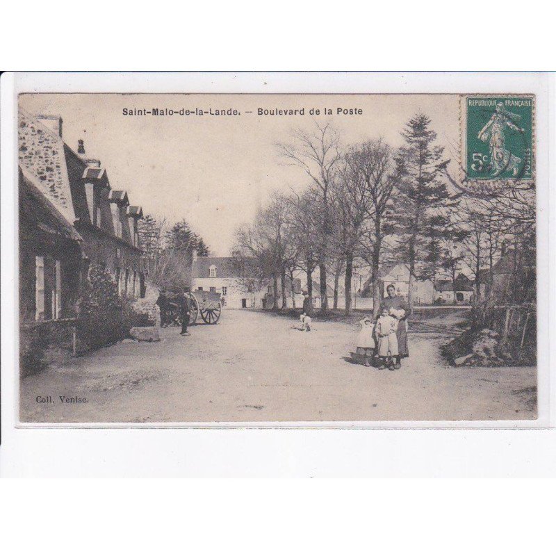 SAINT-MALO-de-la-LANDE: boulevard de la poste - état