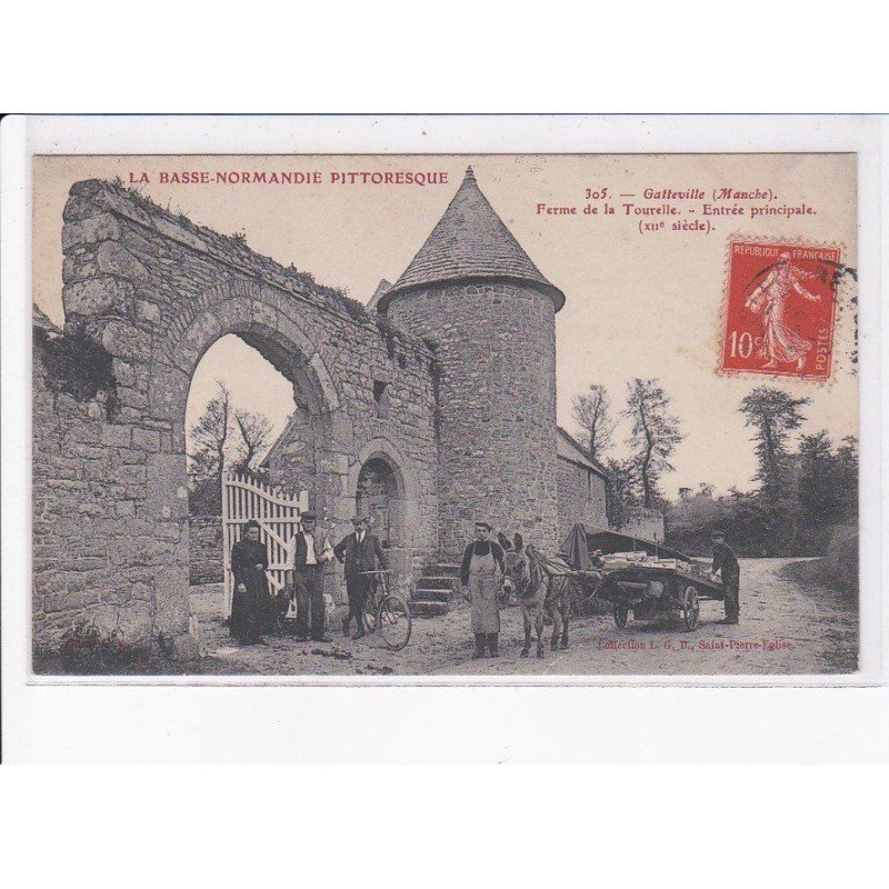 GATTEVILLE: ferme de la tourelle, entrée principale - très bon état