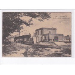 CHERBOURG: la gare de cherbourg-barfleur, train - état
