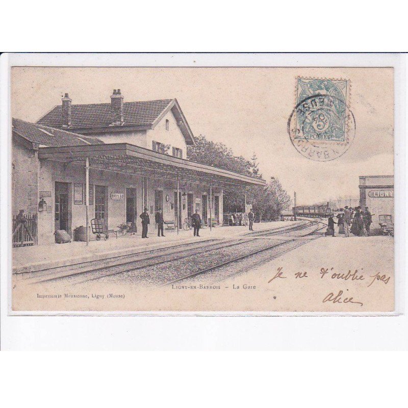 LIGNY-en-BARROIS: la gare - très bon état