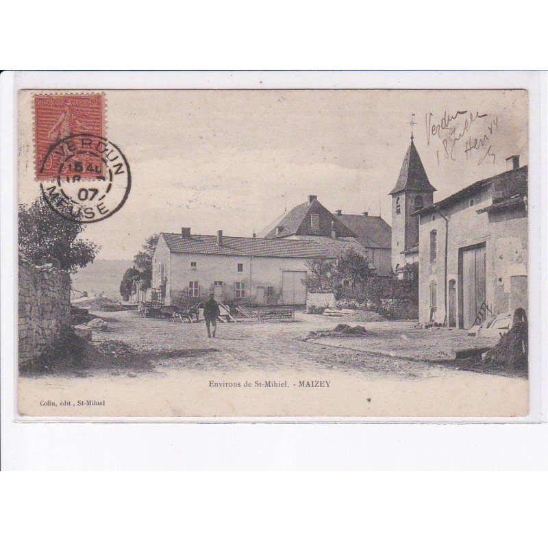 MAIZEY: scène de village - très bon état
