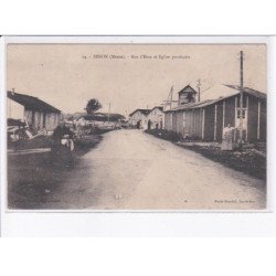 SENON: rue d'eton et église provisoire - état