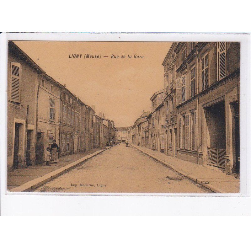 LIGNY: rue de la gare - état