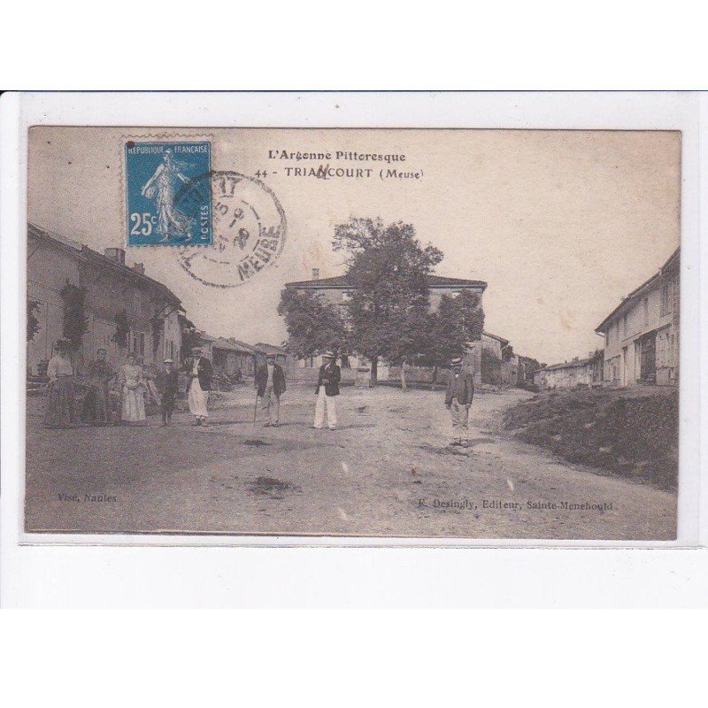 TRIANCOURT: vue du village, rues - très bon état