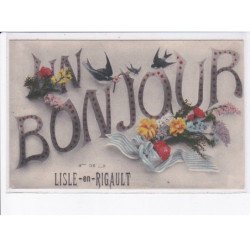 LISLE-en-RIGAULT: un bonjour - très bon état