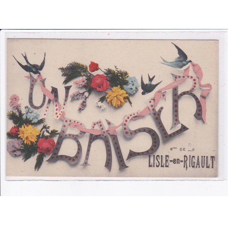 LISLE-en-RIGAULT: un baiser - très bon état