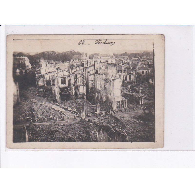 VERDUN: ruines grande tombola gratuite souvenir sportif ardennes et du nord-est, militaires R.V. - très bon état