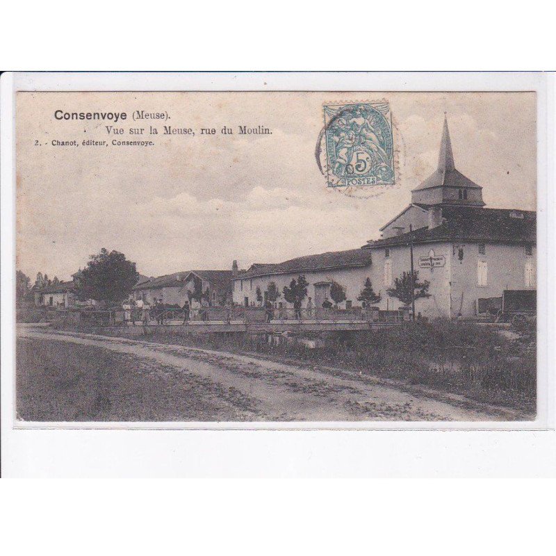 CONSENVOYE: vue sur la meuse, rue du moulin - très bon état