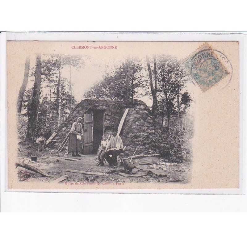CLERMONT-en-ARGONNE: hutte de charbonnier dans la forêt - très bon état