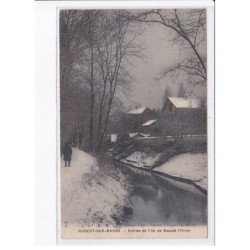 NOGENT-sur-MARNE: entrée de l'ile de beauté l'hiver - état