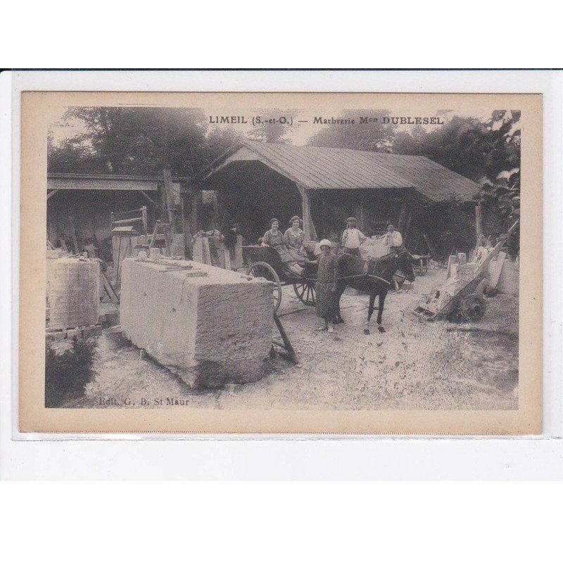 LIMEIL: marbrerie Mon Dublesel - très bon état