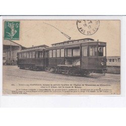 VINCENNES: tramway corbillard service funèbre de église de vincenne au cimetière - état