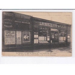 VINCENNES: les bureaux et la salle de publicité de "la gazette de l'est" - très bon état