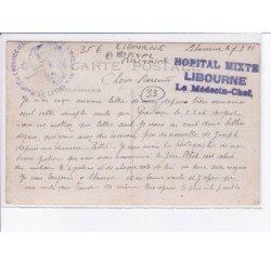 LIBOURNE: hôpital militaire - très bon état