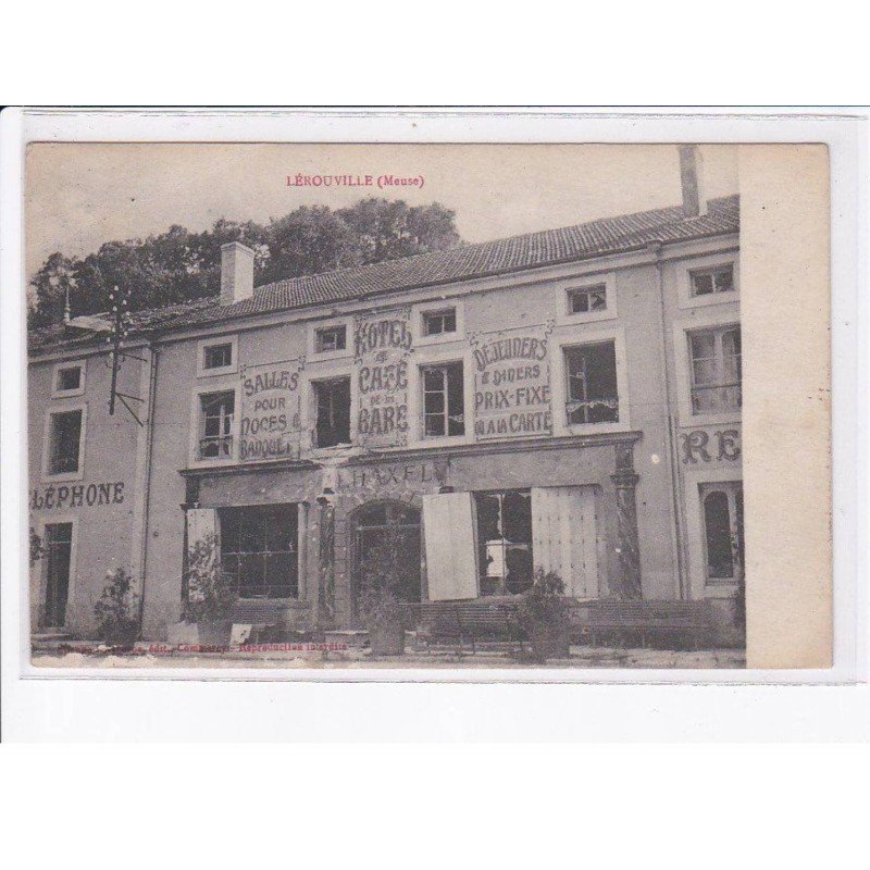 LEROUVILLE: hôtel, café de la gare - très bon état
