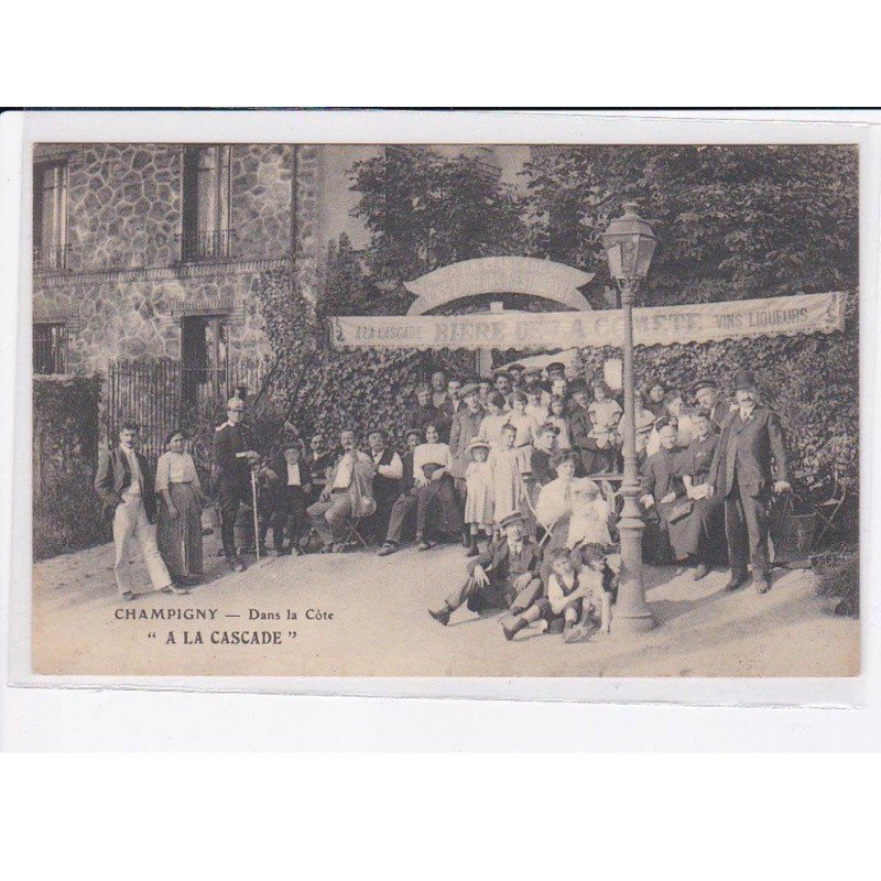 CHAMPIGNY: dans la côte "a la cascade" bière de la comète - état