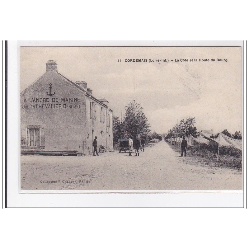 CORDEMAIS : la cote et la route du bourg - tres bon etat