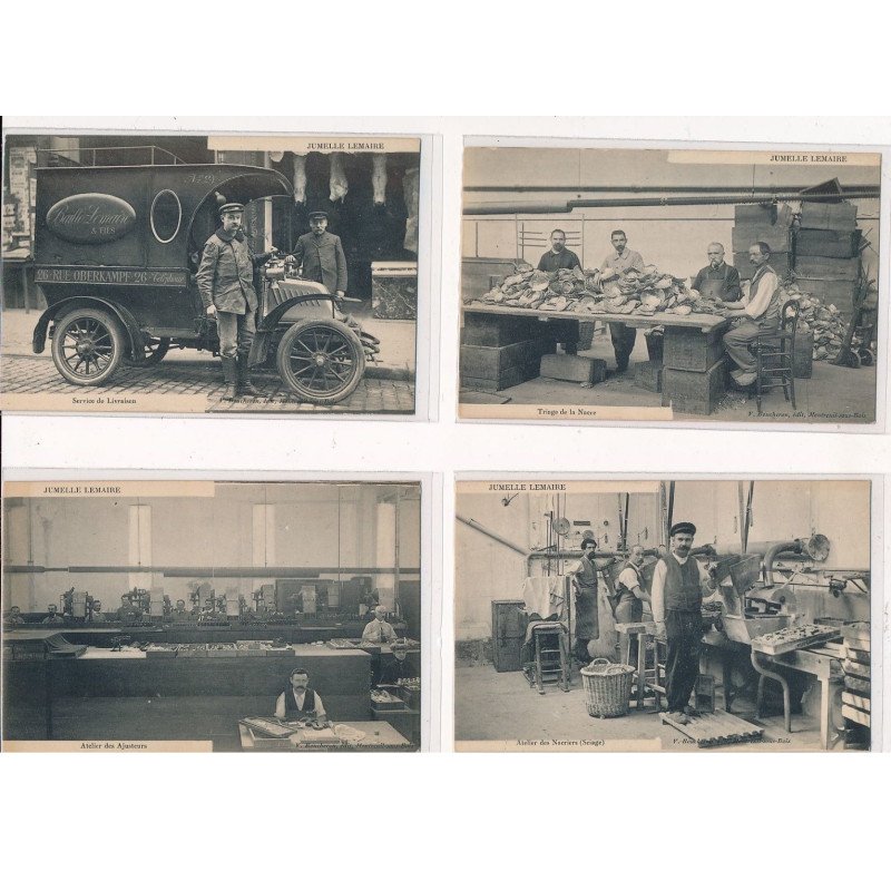 CROSNES (CROSNE) : usine JUMELLE LEMAIRE ( 29 Cartes Postales ) - très bon état