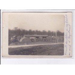 CAMP DE CHEVILLEMONT : lot de 4 CPA, militaires - très bon état