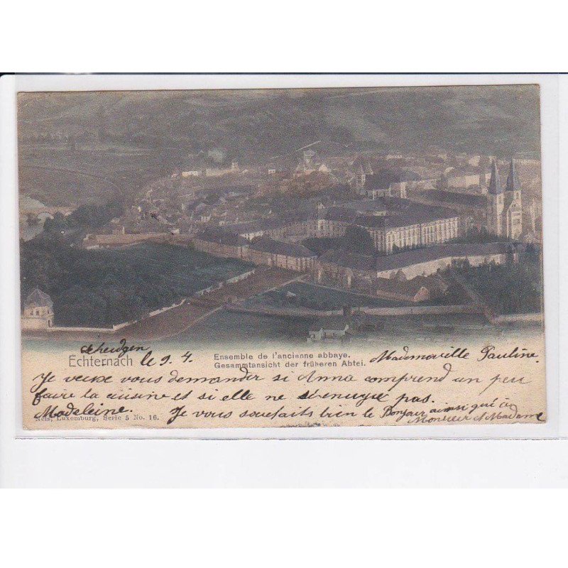 LUXEMBOURG: echternach, ensemble de l'ancienne abbaye - très bon état