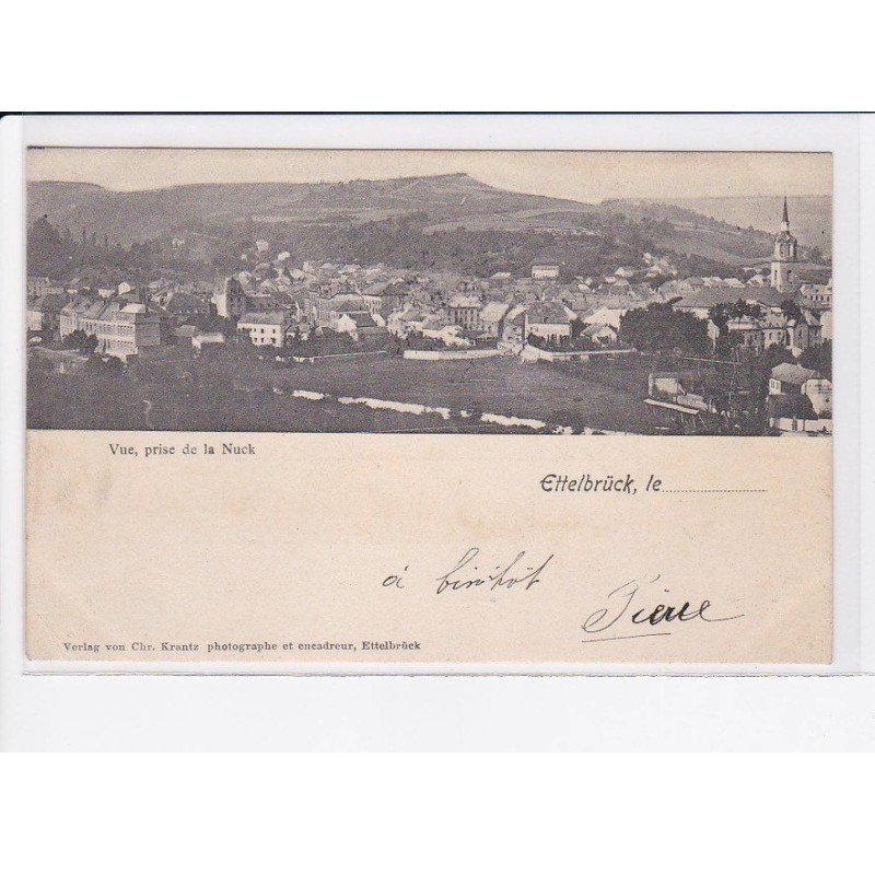 LUXEMBOURG: vue, prise de la nuck, ettelbrück, cachet - état
