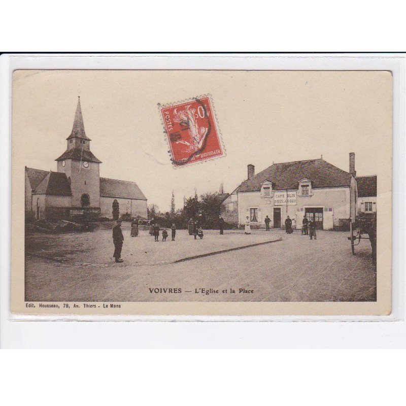 VOIVRES: l'église et la place - état