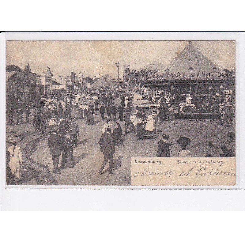 LUXEMBOURG: souvenir de la schobermess, manège - très bon état