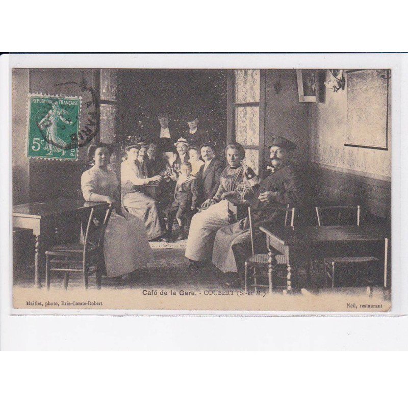 COUBERT: café de la gare - état