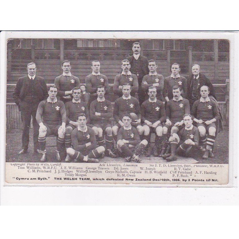 RUGBY: "cymru am byth" the welsh team - état