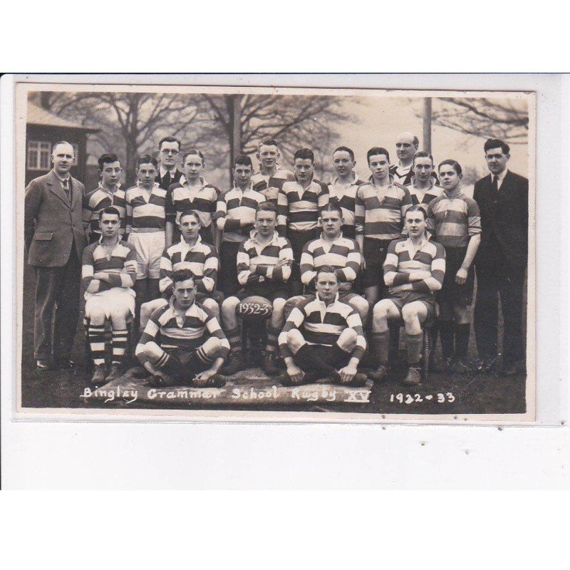 RUGBY: bingley grammar school rugby XV 1922-1933 - très bon état